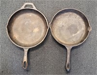 (2) Cast Iron Pans