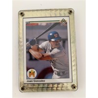 Juan Gonzalez Texas Rangers 1990 Upper Deck Framed