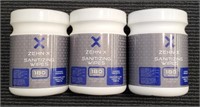 (3) Sealed Containers of Zehn-X Sanitizing Wipes