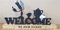 Disney Welcome Be Our Guest Table Top Sign