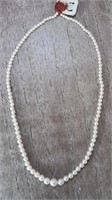 Hand Strung, Genuine Pearl Necklace