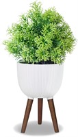 $70  12 Indoor Plant Pot with Stand  Stripe