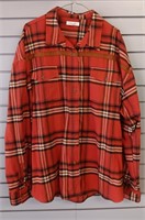 Red Cleo Wolf Flannel Shirt