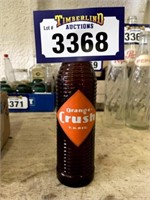 Brown Orange Crush Ribbed 7 oz Bottle