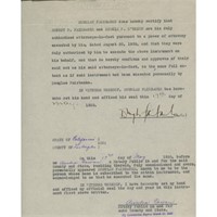 Douglas Fairbanks Jr. signed document. GFA Authent