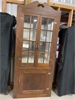 Vintage Corner Display Cabinet - Mirrored