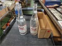Pair of Vintage 12 Oz Howels Root Beer Bottles