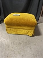 Retro Yellow Upholstered Footstool 24"x18"x13"