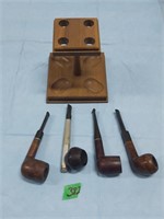 Pipe stand & 2 Pipes