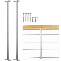 $70  2-Pack Steel Railing Posts for Deck (36 Inch)