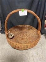Large Hearth Woven Basket 29" diameter x28"