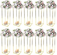 $160  10PCS 31.5 Gold Wedding Vase Stand