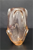 MCM Skrdlovice Art Glass Vase Jan Beranek