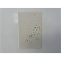 Silent film star Anita Page original signature