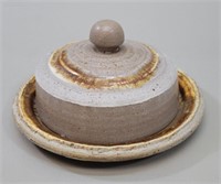 Laurentian Pottery Dish w/Lid-Butter, Cheese, Pate