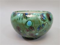 MCM Artisan Studio Pottery Speckle Grip Glaze Bowl