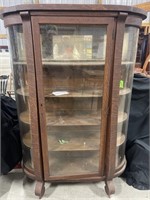Vintage Bow Front Quartersawn Display