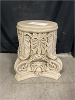 Vintage Plaster Plant Stand 15.5"x11.5 Diameter