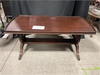 Vintage Wooden Clawfoot Side Table 38"x19.5"x16.5"