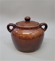 1950s Beauceware Glazed Pottery Bean Pot