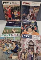 1950's-60's The Saturday Evening Post magazines