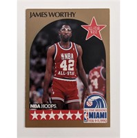 James Worthy Lakers NBA Hoops Basketball Card