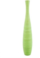 $120  Large Green Floor Vase  Wooden  36in Tall