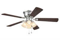 HARBOR BREEZE 52'' NICKEL CEILING FAN $110