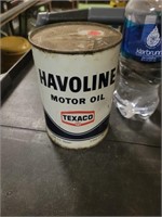 Texaco Havoline Motor Oil Can