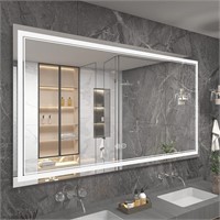 $470  OKPAL 72x40 LED Bathroom Mirror  Dimmable