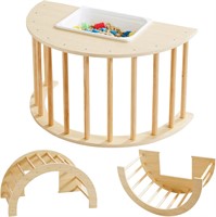 $80  Beright 3 in1 Climbing Arch Table  Wooden Toy