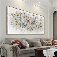 $130  Floral Canvas Wall Art 24x48Inch  Waterproof