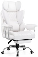 $164  GTRACING Gaming Chair  Lumbar Support  White
