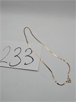 Necklace Marked 14KP, Clasp Marked 14K Italy