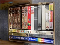 Box of VHS Tapes approx 20 Marie Curie Series