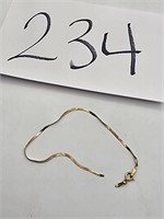 Gold Bracelet marked 14 KT, Broken from clasp