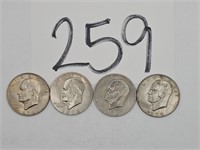 4 1978 Eisenhower Dollars
