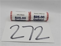 2 Rolls of Presidential Dollars Uncirculated