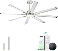 $246  72 Industrial Smart Ceiling Fan with Light