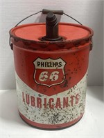 (AA) Phillips 66 Lubricants Oil Can 13.5”x12”