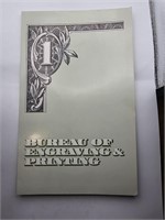 Bureau of Engraving & Printing $1.00 Sheet