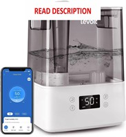 $70  LEVOIT Humidifier (6L) - Smart  Quiet  Gray