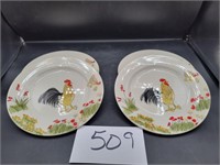 Paula Deen "Southern Rooster" Plates