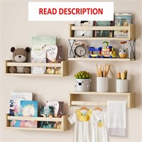 $28  4+1 Nursery Shelves  16.5 Wood Bookshelf