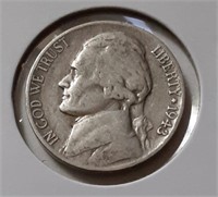 SILVER WAR NICKEL-1943-P