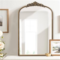$90  Micasso Antique Arched Mirror  Gold 31x19