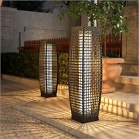 $140  Solar Powered Patio Lamp - L-FUJI 2 PCS