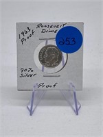 1963 Proof Roosevelt Dime 90% Silver