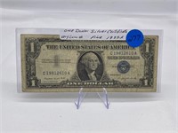 1957-A One Dollar Silver Certificate Very Low #