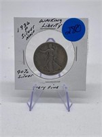 1936-P Silver Walking Liberty Half Dollar 90%